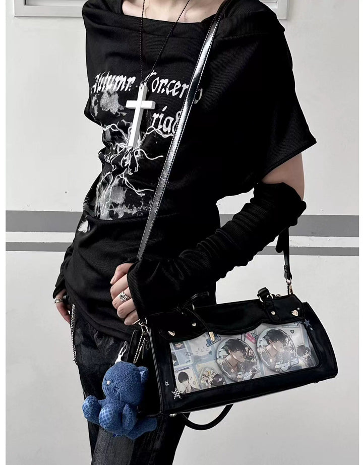 Vintage Baguette Itabag, Detachable Crossbody Shoulder Strap 45413:848844