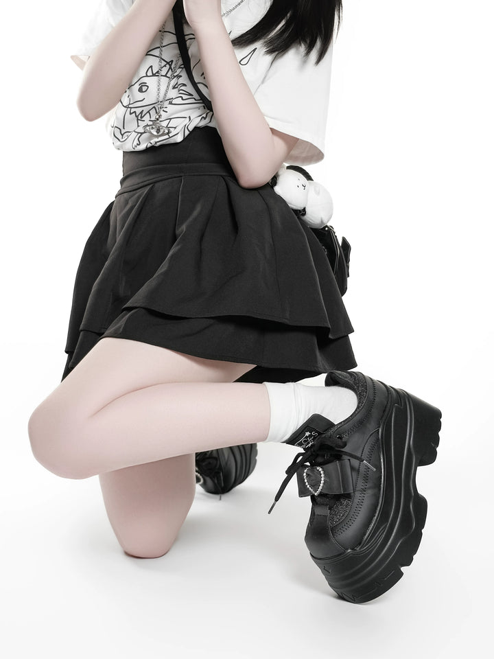 Jirai Kei Platform Shoes, Glitter Upper 45422:847870