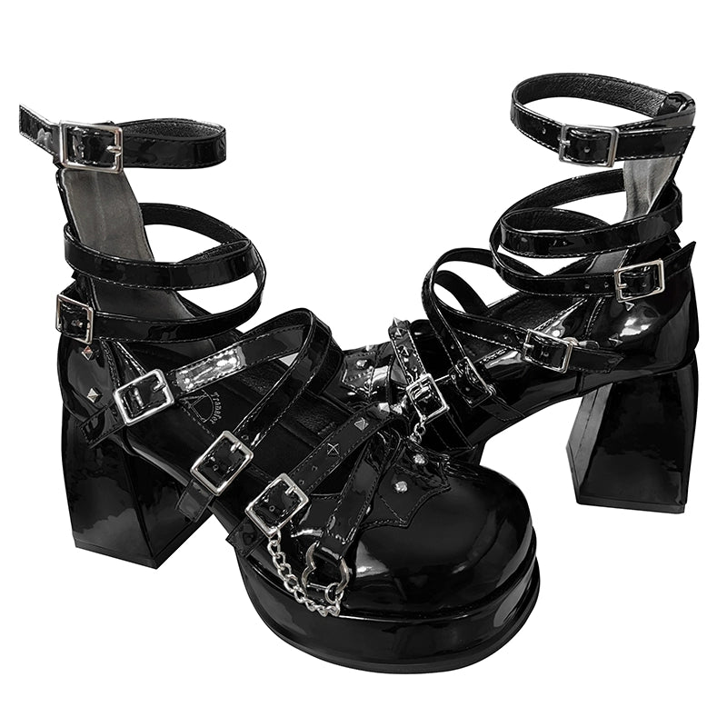 Gothic Heels Shoes Mary Jane Shoes Mulcticolor 29706:367988 29706:367988