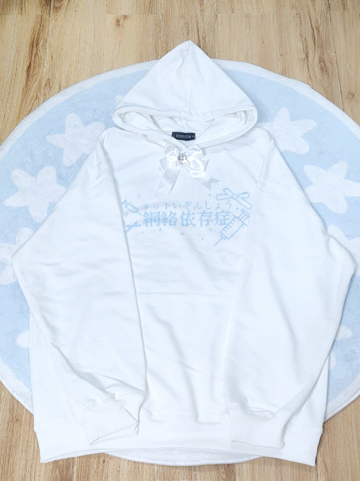 Jirai Kei Hoodie Tenshi Kaiwai Hoodie With Ribbon 32346:408768