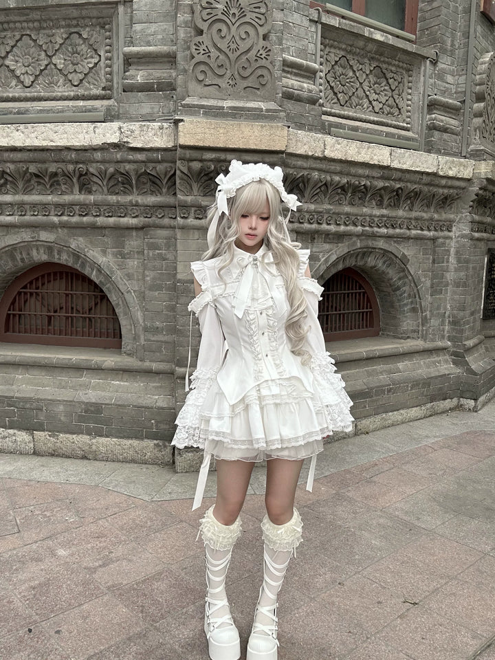 Subculture Hime Sleeve Blouse, Lace Skirt Set 45625:858391