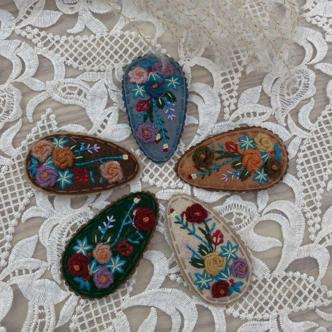 Mori Kei Hair Clip Hand-embroidered Sweet Hair clip 36434:522030 36434:522030