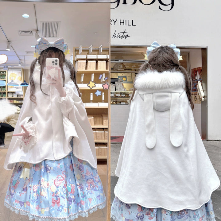 Sweet Lolita Coat Cotton Padded Cape Woolen Jacket 40650:672204