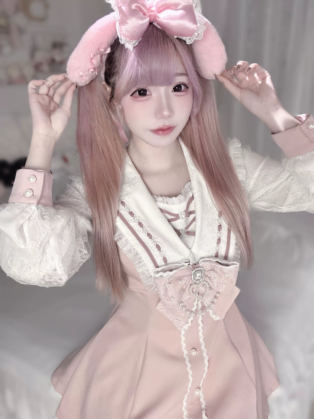 Sailor Collar Ryousangata Set Up, Lace Sleeves 43785:785575