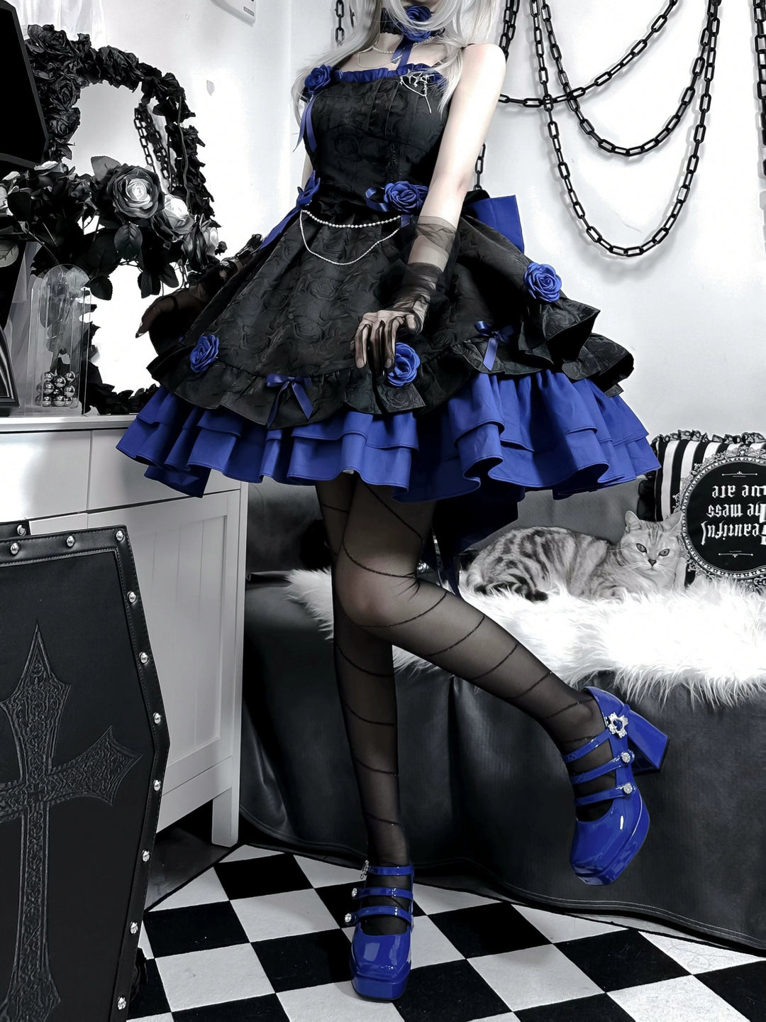 Gothic Lolita Dress Suspender Princess Puffy Dress 35546:496954