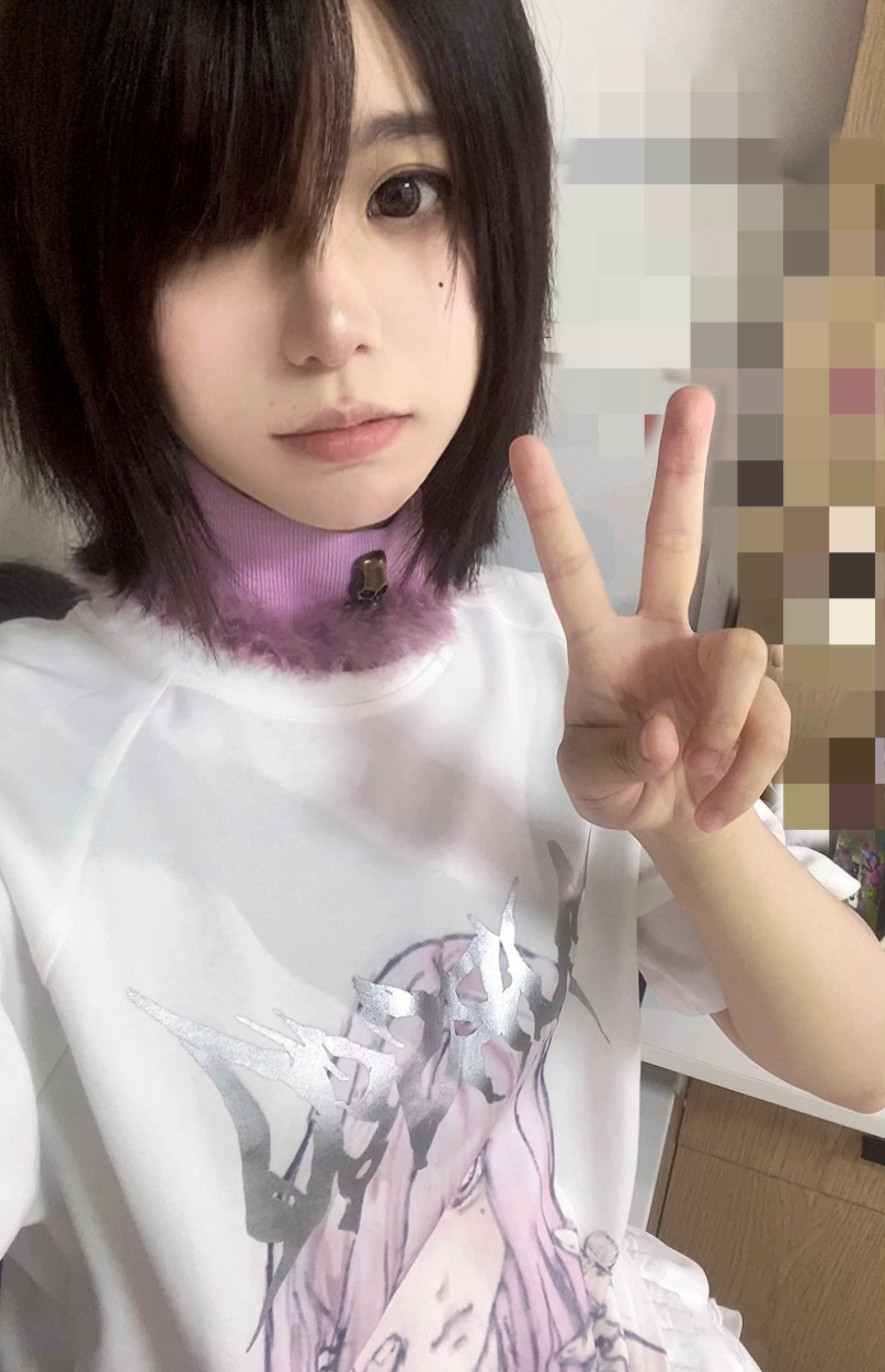 Jirai Kei Short Sleeve T-shirt Anime Print Top 37576:575310