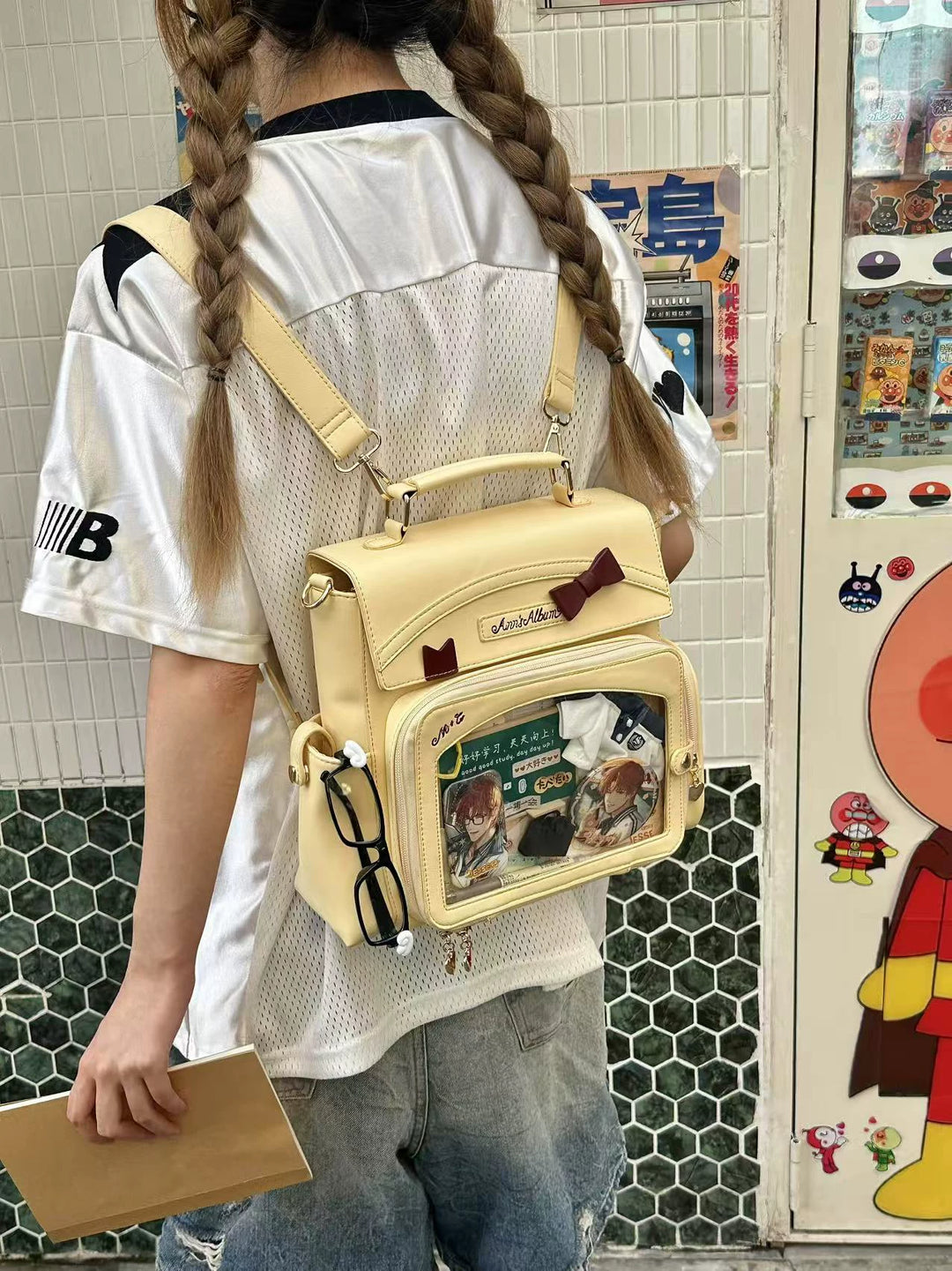 Kawaii Ita Bag with Crossbody Strap, Clear Window 45414:846784