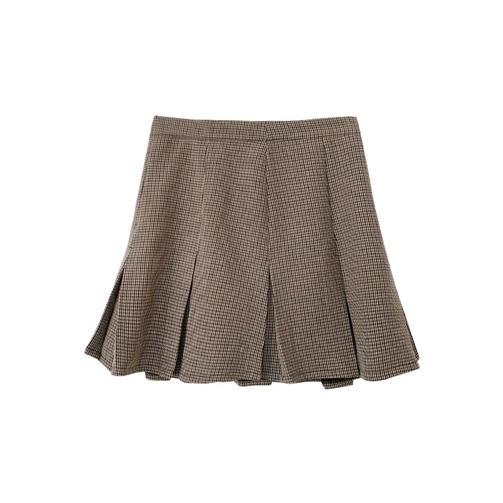 Plus Size Green Coffee Plaid Skirt (1 2 3 4 5) 29786:359630 (1 2 3 4 5) 29786:359630