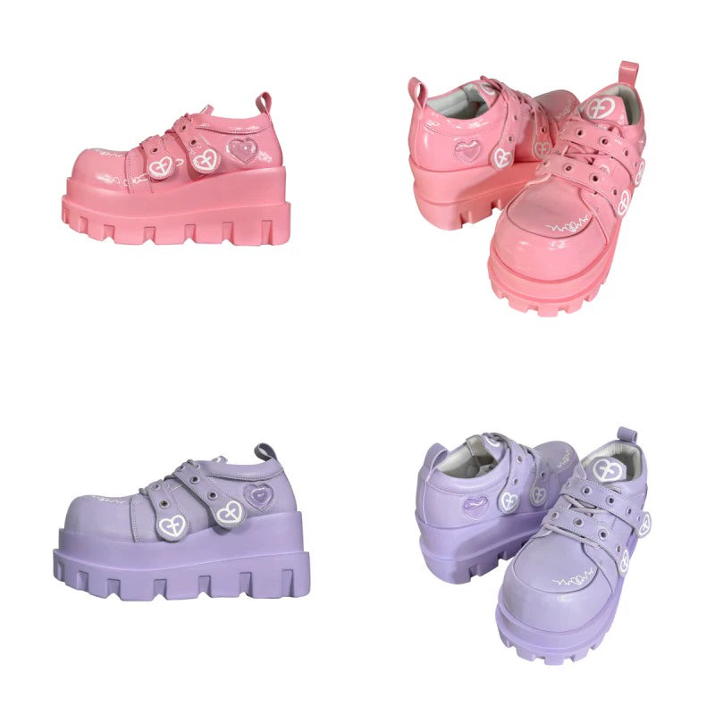 Jirai Kei Punk Fashion Cross Platform Shoes 4Colors 28958:344166