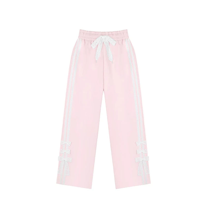 Tenshi Kaiwai Cat Ear Zip-Up Hoodie, Side Lace Pants (L M S) 45585:856975