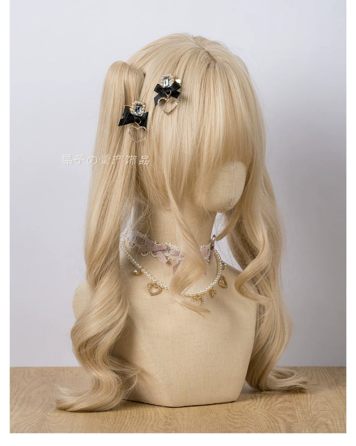 Jirai Kei Mini Hair Clips, Bow and Pompom Styles 44464:816489