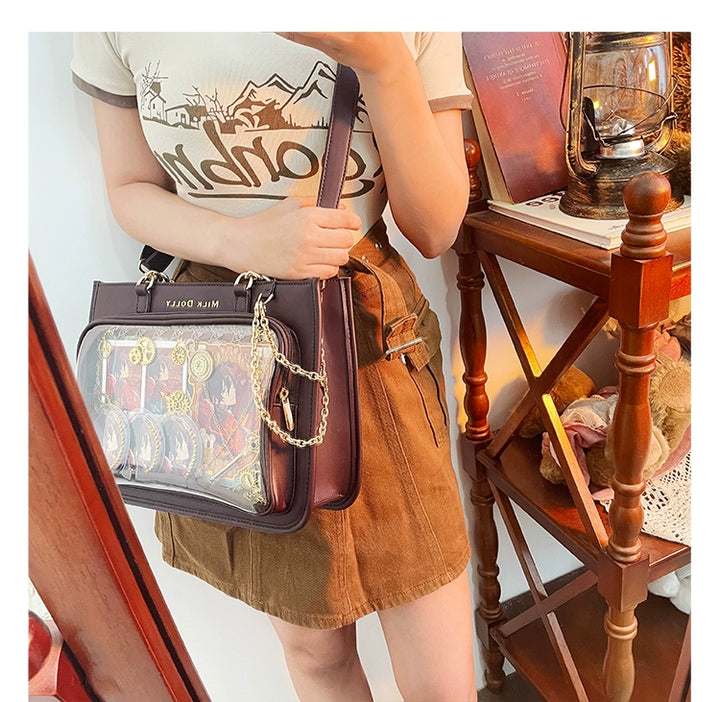Large Capacity Ita Bag, Checkered Background 43233:779434