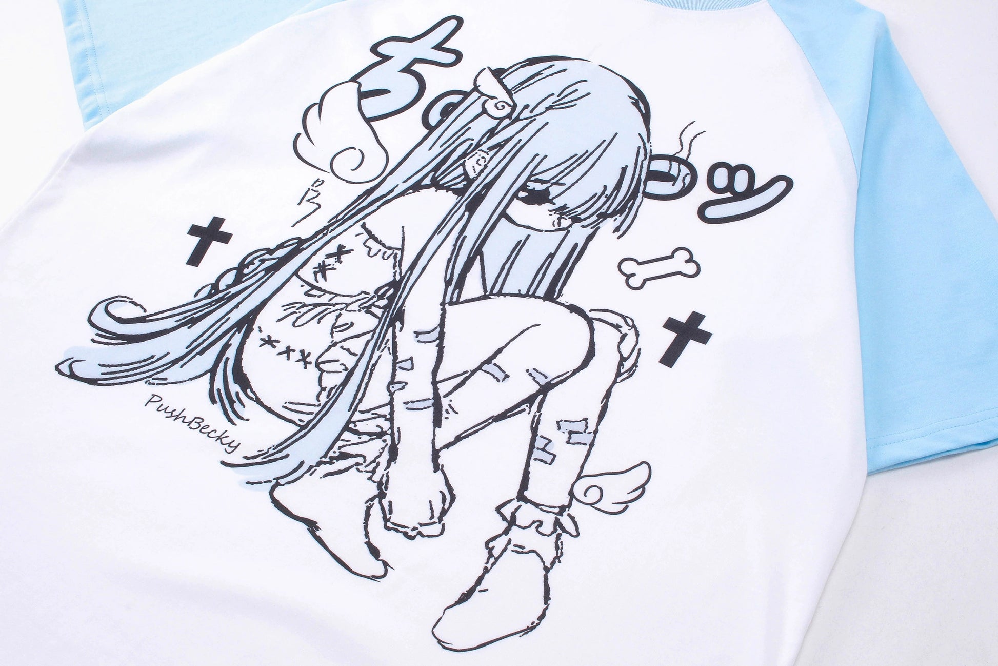 Yami Kawaii T-shirt Anime Pattern Shirt Short Sleeve Top 36590:559788