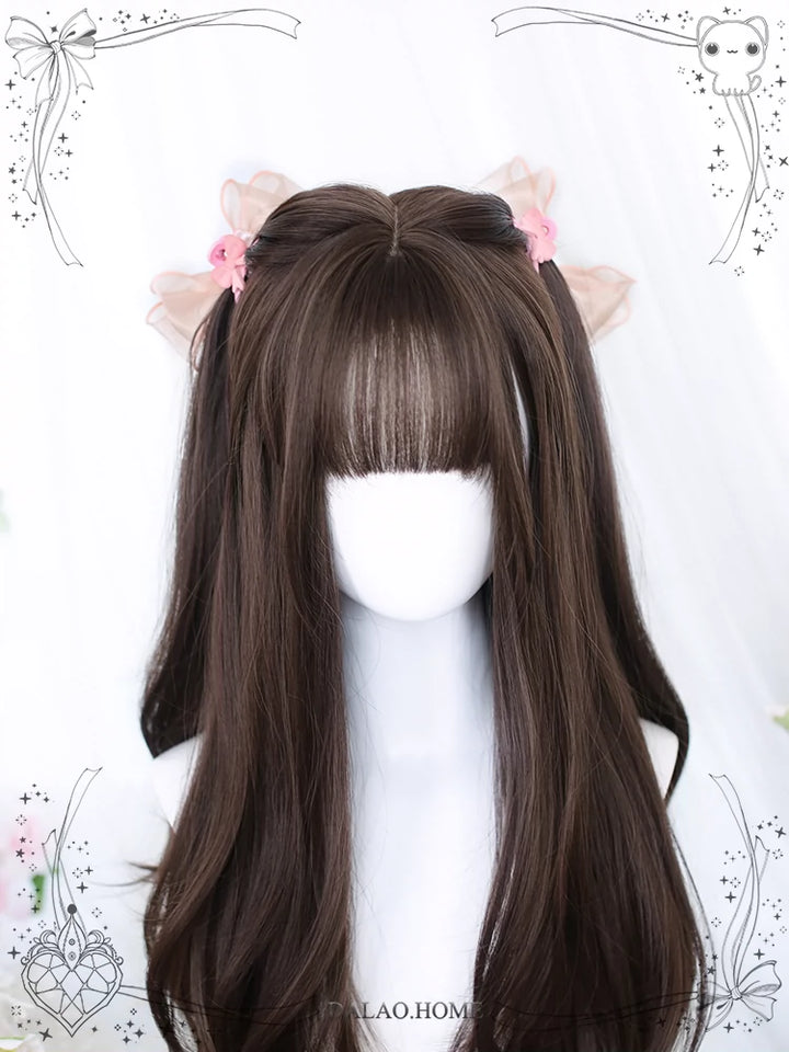 Lolita Wig Long Curly Hair And Straight Bang Multicolors 35930:507114 35930:507114