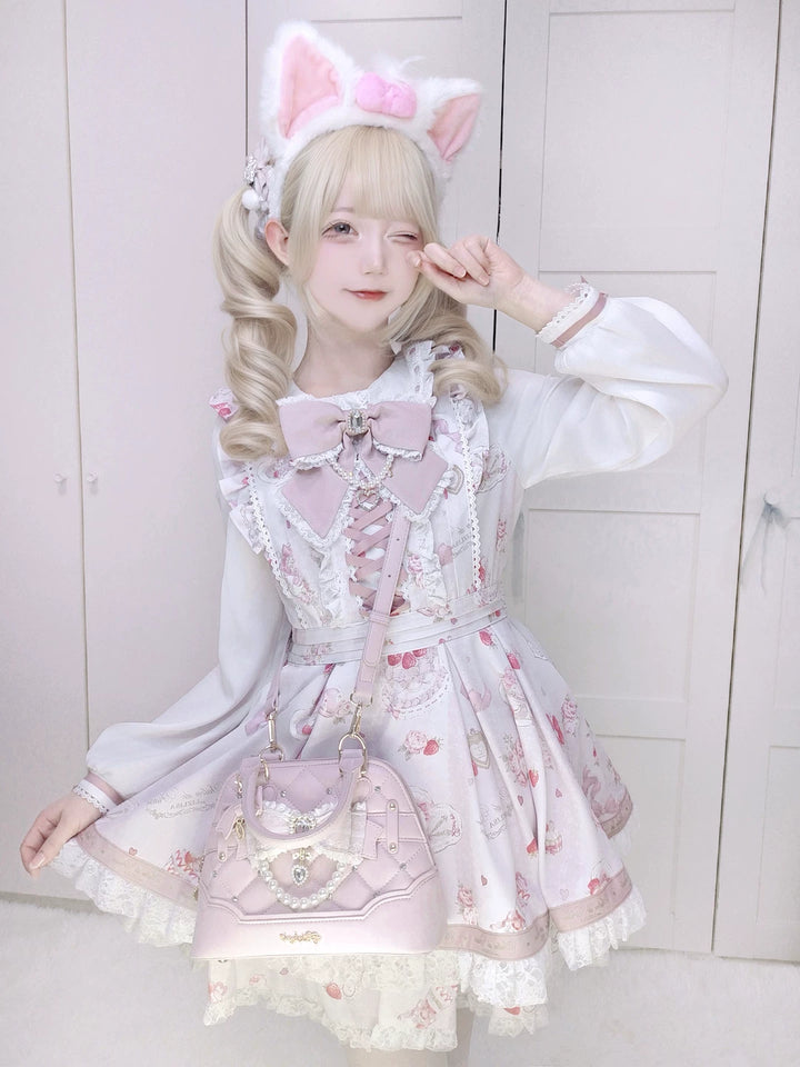 Shell-Shaped Ryousangata Hand Bag, Detachable Shoulder Strap 44773:823273