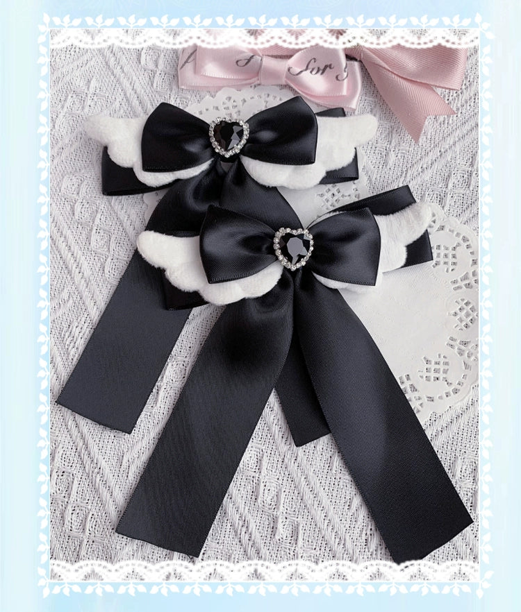 Jirai Kei Headwear Bow And Angel Wings Hair Clip 21670:441122