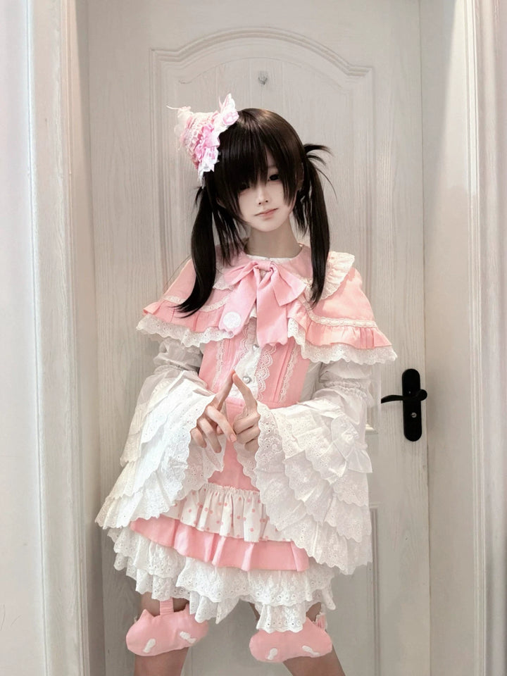 Kawaii Suspender Dress Set, Adjustable Strap 44944:830851