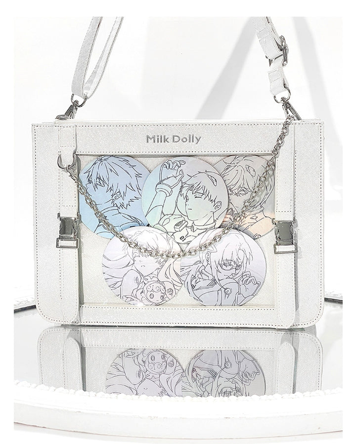 Square Crossbody Itabag, Detachable Chain 43234:779459