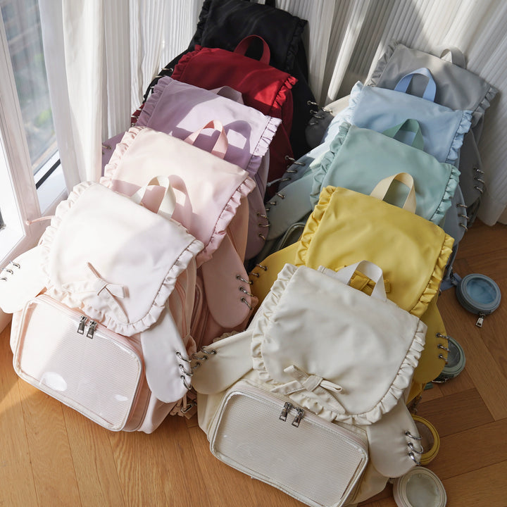 Kawaii Itabag Dual-Shoulder Backpack Bunny Ear Bag 40110:670268