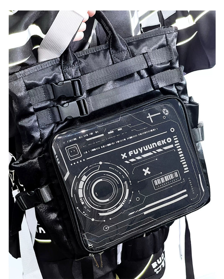 Large Capacity Itabag Backpack, Satin Waterproof Fabric 45429:850251
