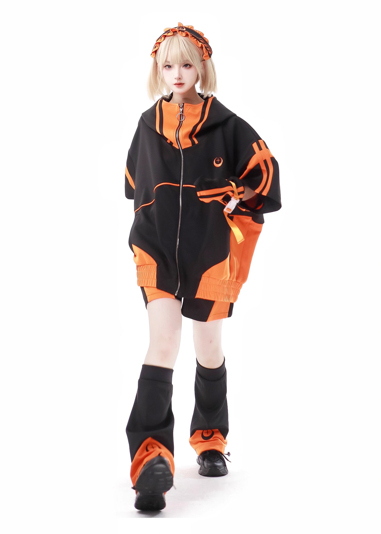 Jirai Kei Outfit Set Short Sleeve Sports Clothing Set 36794:546158