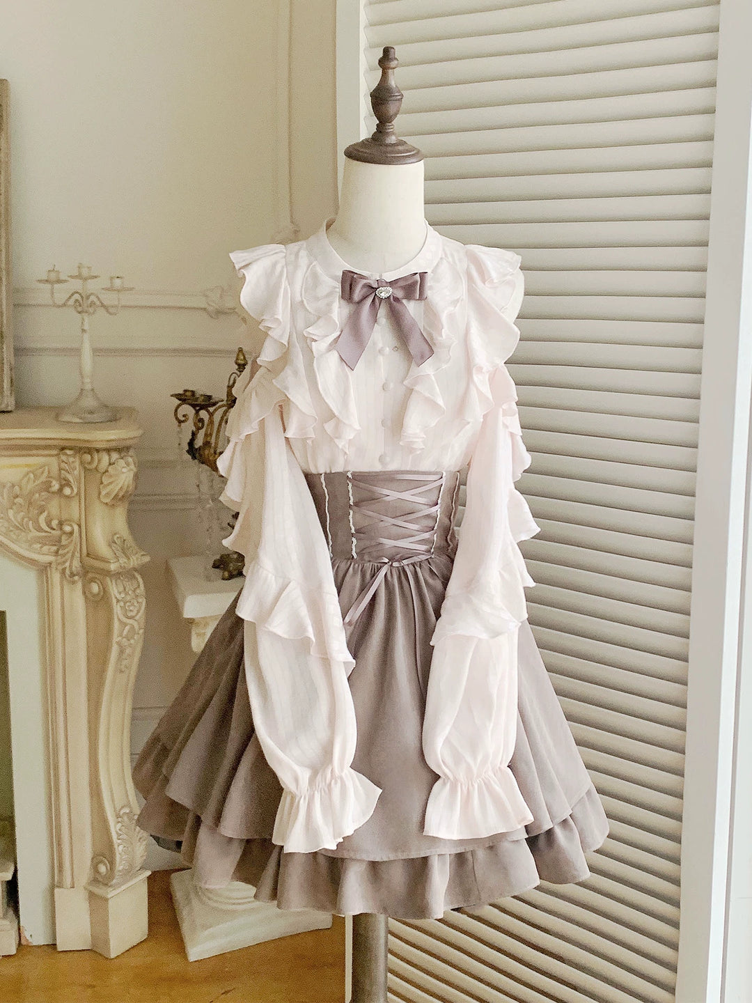 Seiso Kei Open-shoulder Blouse Outfit (L M S) 43811:786122