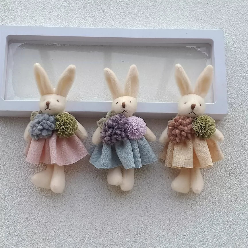 Mori Kei Brooch Cute Doll Brooch Plush Bunny Pin For Bags 36430:520918 36430:520918