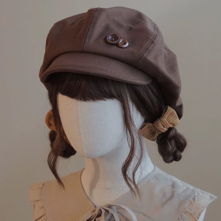 Handmade Beret Autumn-Winter Cloud Beret Duckbill Cap Multicolor 28948:332636 28948:332636