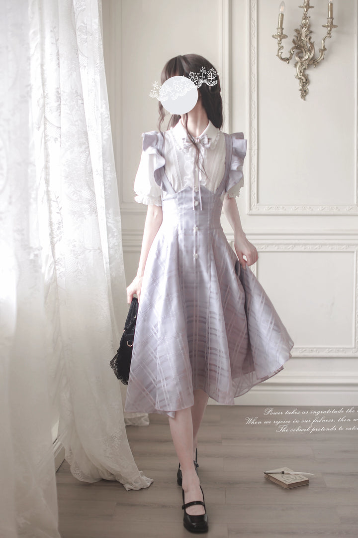 Ryousangata Inspired Jumper Dress Set, Heart-Shaped Buttons 43502:778433