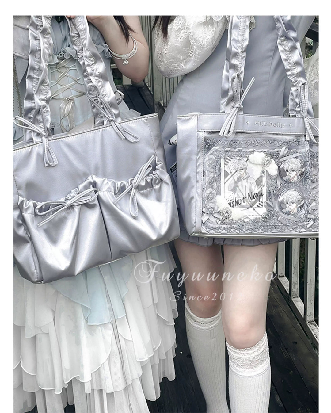Imitation Silk Tote Itabag, Multiple Color 45430:851503