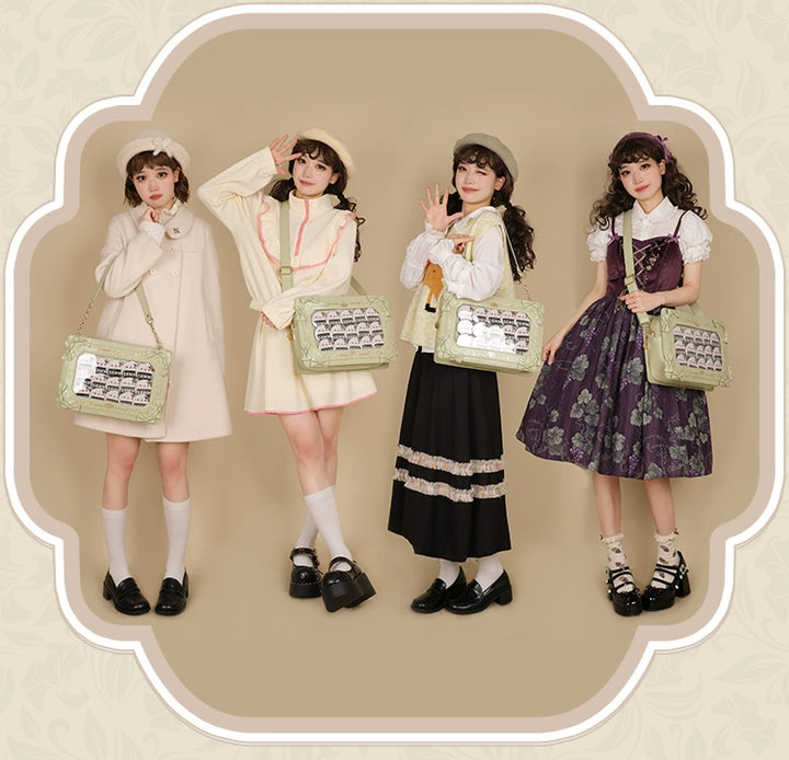 Kawaii Itabag Shoulder Bag Vintage Square Commuter Itabag 37054:545876 37054:545876