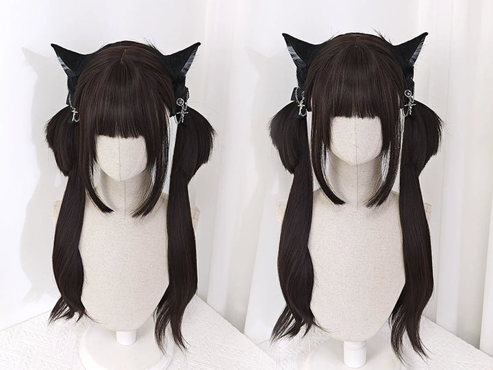 Jirai Kei Lolita Jellyfish Shape Dark Brown Wigs 22048:325294 22048:325294