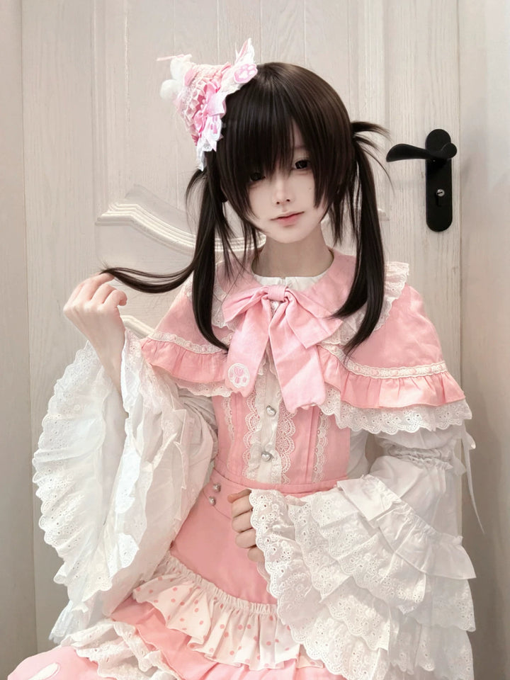 Kawaii Suspender Dress Set, Adjustable Strap 44944:830853