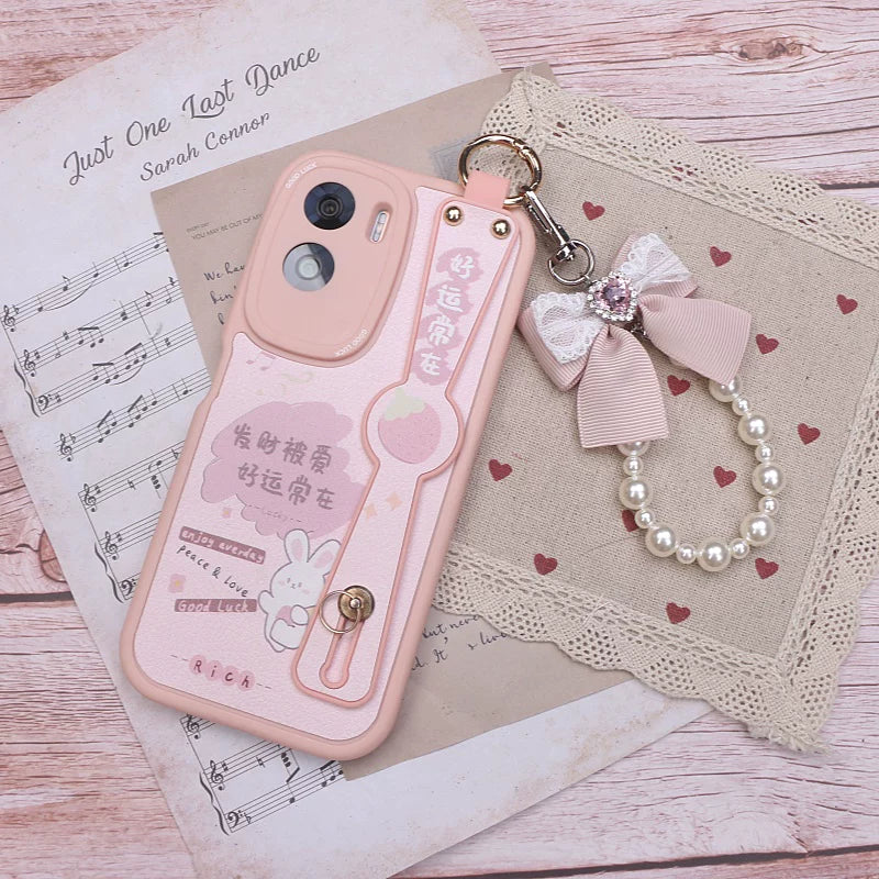 Ryousangata Wallet, Pearl Chain Bow Pendant 45070:839038