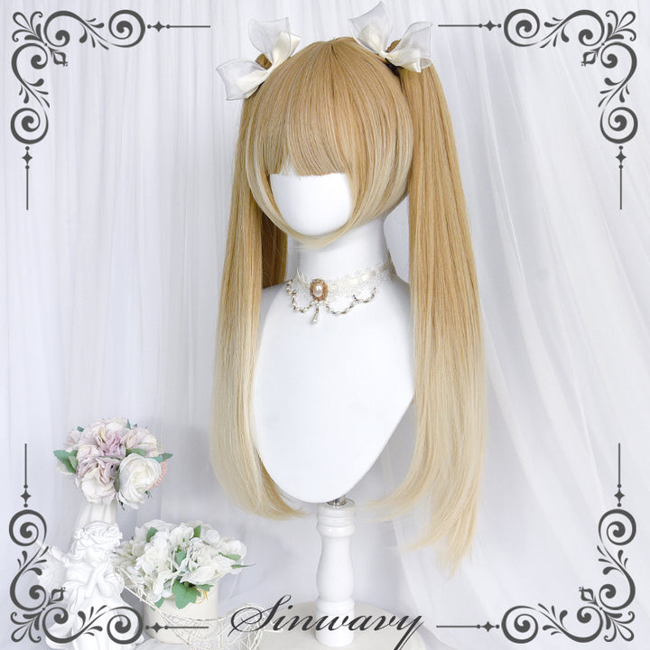 Kawaii Detachable Ponytail Wavy Wigs 3 Colors 21878:315290 21878:315290