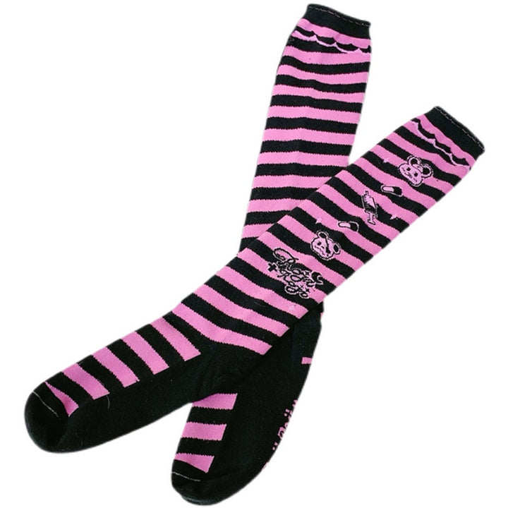 Lolita Striped Knee Socks Japanese Style Woman Socks 31748:367322 31748:367322