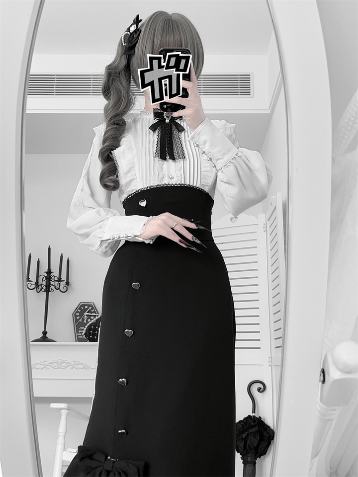 Jirai Kei Ankle-length Mermaid Skirt, Workwear (2XL L M S XL) 43985:791709