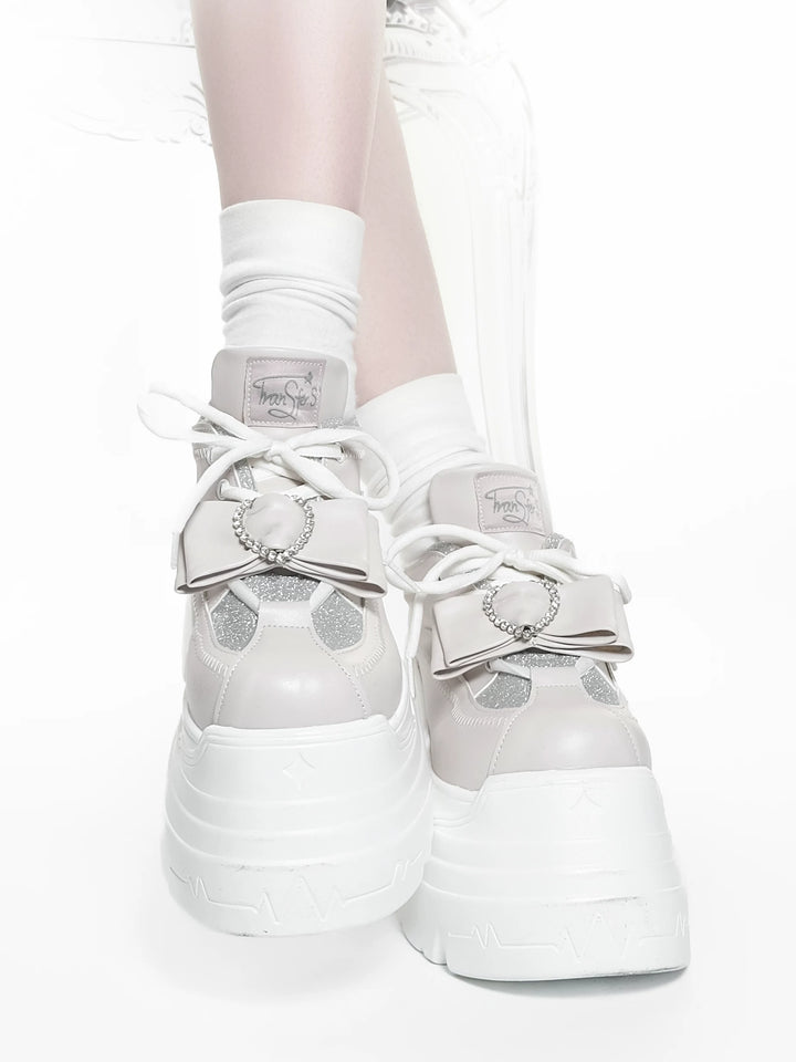 Jirai Kei Platform Shoes, Glitter Upper 45422:847874