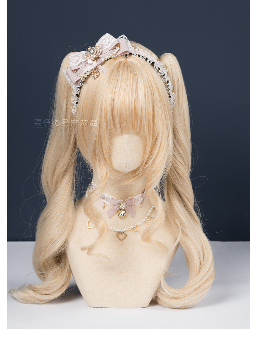 Ryousangata Bow Headband, Rhinestone Accents 44413:808184