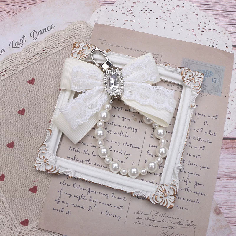 Ryousangata Wallet, Pearl Chain Bow Pendant 45070:839063