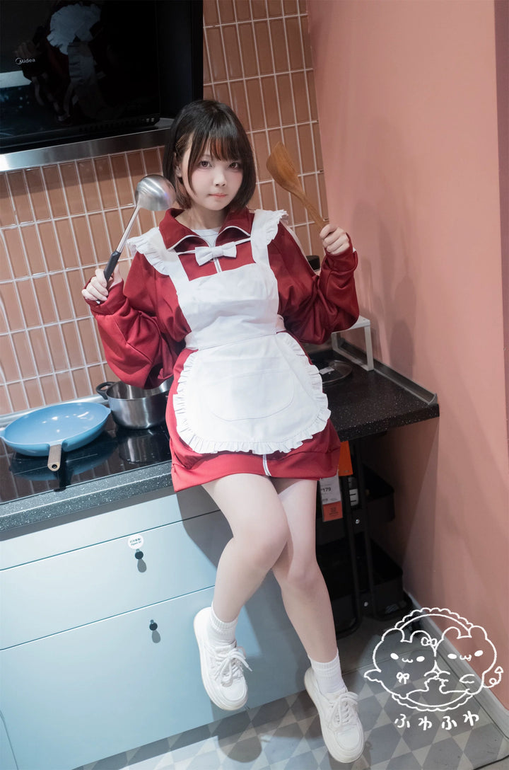 White Cotton Apron, Perfect for Jersey Maid Style 44855:825226