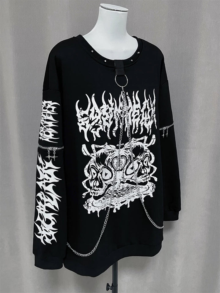 Subculture Sweatshirt, Detachable Front Chain 44561:815743