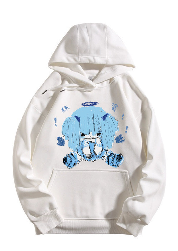 Pink/Blue/White Hoodie Thicked Hoodie (2XL 3XL L M S XL) 29240:340810 (2XL 3XL L M S XL) 29240:340810