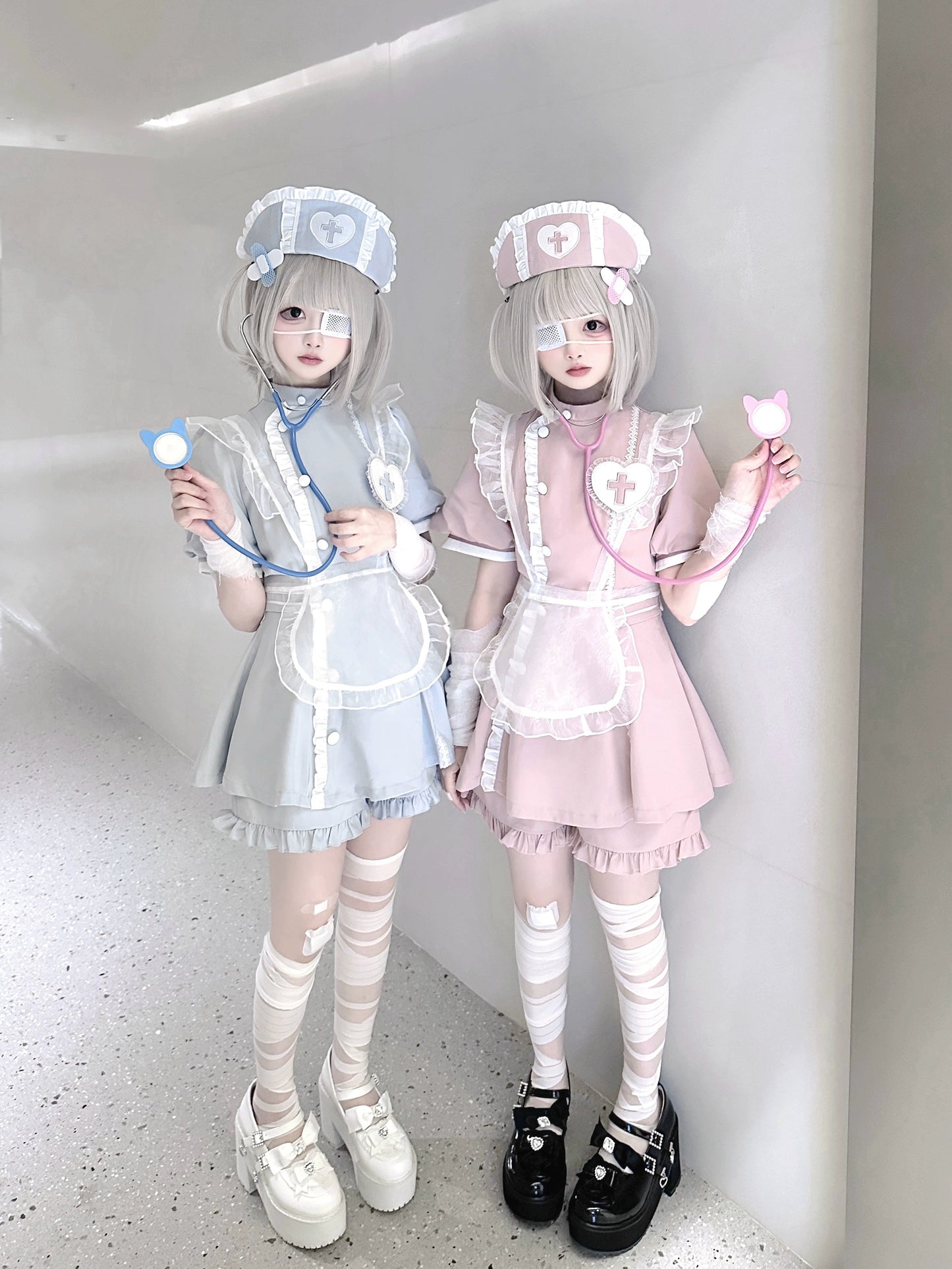 Tenshi Kaiwai Dress Set Nurse Medical Series Outfit Sets 37460:560002