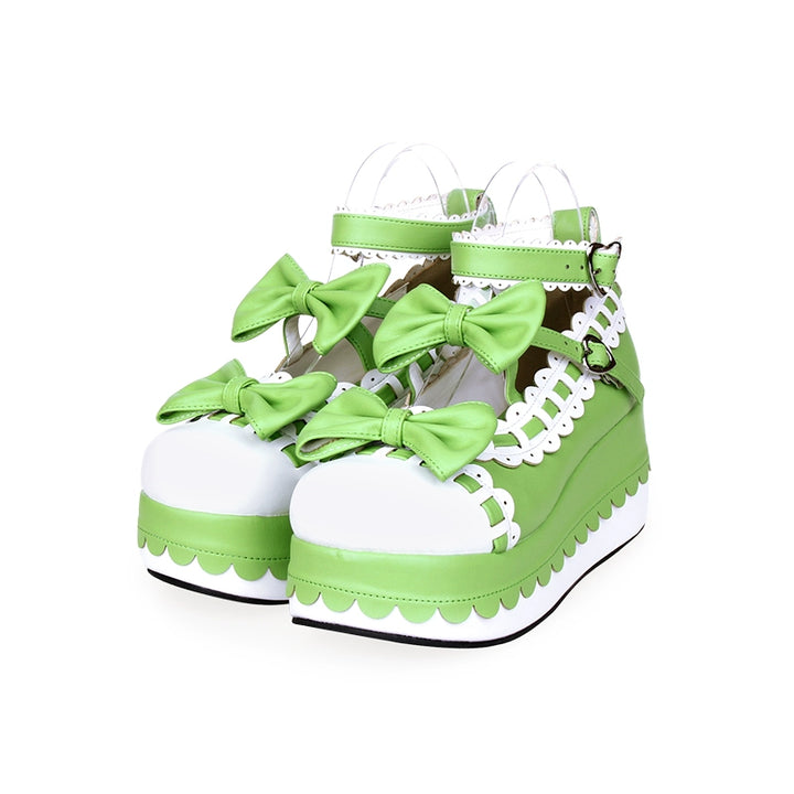 Lolita Shoes Platform Shoes With Bows And Laces (34 35 36 37 38 39 40 41 42 43 44 45 46 47) 31792:368142 (34 35 36 37 38 39 40 41 42 43 44 45 46 47) 31792:368142