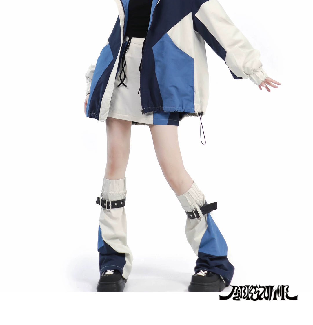 Blue Casual Outfit Set Futuristic Mechanical-Design 29372:355122 29372:355122