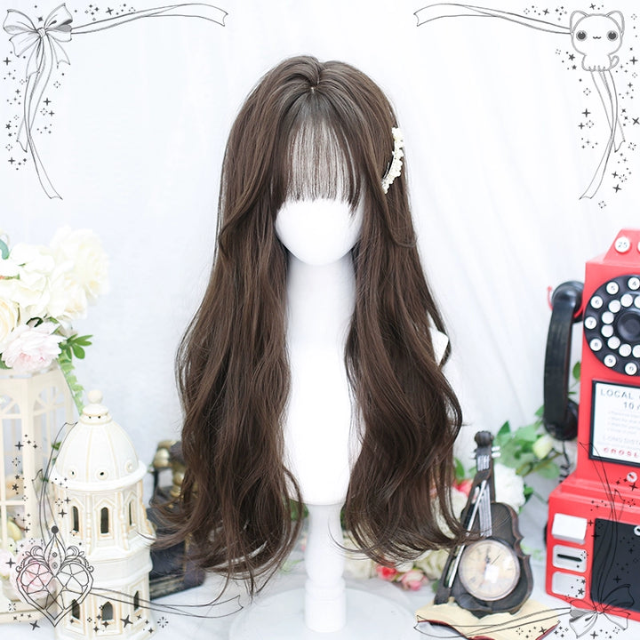 Lolita Wig Long Curly Hair And Straight Bang Multicolors 35930:507122 35930:507122