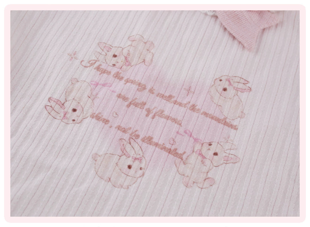 Pink Ryousangata Dress, Detachable Bunny Ear Hood 44747:829412