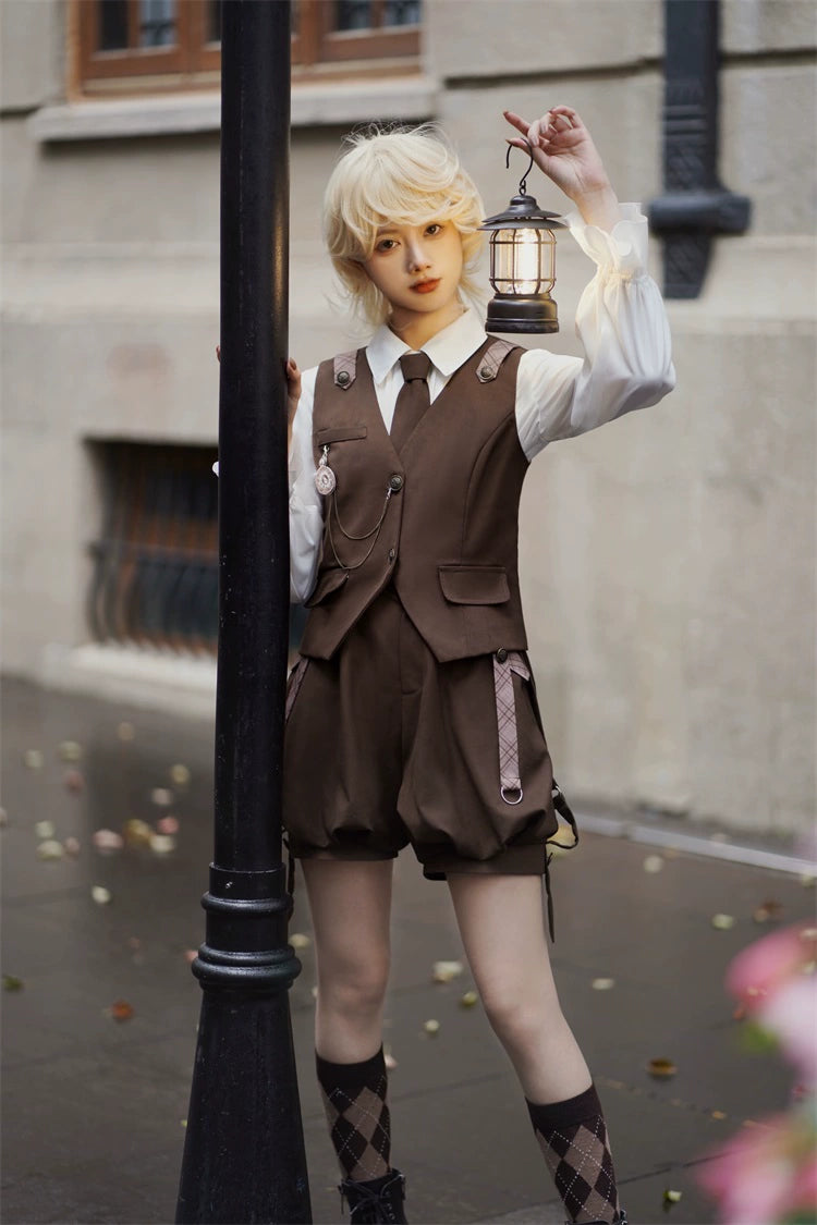 Vintage Ouji Lolita Outfit, Detective-Inspired 42714:782960