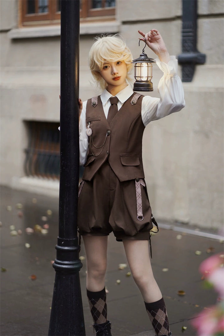Vintage Ouji Lolita Outfit, Detective-Inspired 42714:782960